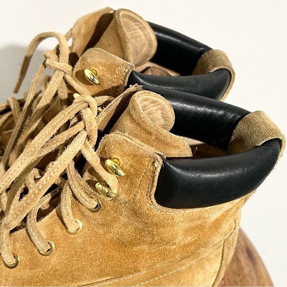 Rag & Bone Camden Suede Platform Wedge Boot Tan 6.5 - Picture 10 of 11